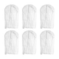 Hanging Clothes Bag with 4 inch Gusseted Garment Bag (Set of 6) for Suit Bag for Closet Garment Bags Dress Covers