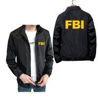 แฟชั่น FBI Parint Zippper แขนยาวสไตล์ฤดูใบไม้ร่วงแจ็คเก็ตบุรุษฤดูใบไม้ผลิเสื้อกันลมลำลองชายขนาดใหญ่กว่า7xl สตรีทฮาราจูกุ