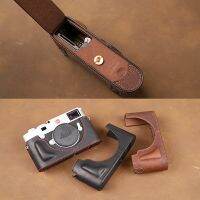 Aydgcam เคสกล้องหนังแท้แบรนด์ทำด้วยมือกระเป๋าแบบครึ่งตัวเคสสำหรับ Leica ด้านล่าง M10 M10P M10M M10R การออกแบบแบตเตอรี่แบบเปิด