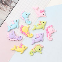 Dollhouse Resin Crafts Hippocampal Dolphins Flatback Cabochons For HairwearPhone Case Embellishments Jewelry Accessories