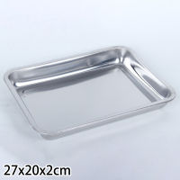 BEAUROOM 1PC Stainless Steel Rectangle Baking Sheet Pan For Toaster Oven Cookie Baking Tools