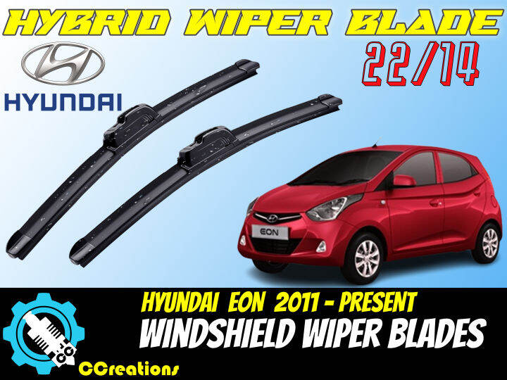 HYUNDAI EON 2011PRESENT FRAMLESS BANANA TYPE CAR WIPER BLADE (22/14) Lazada PH