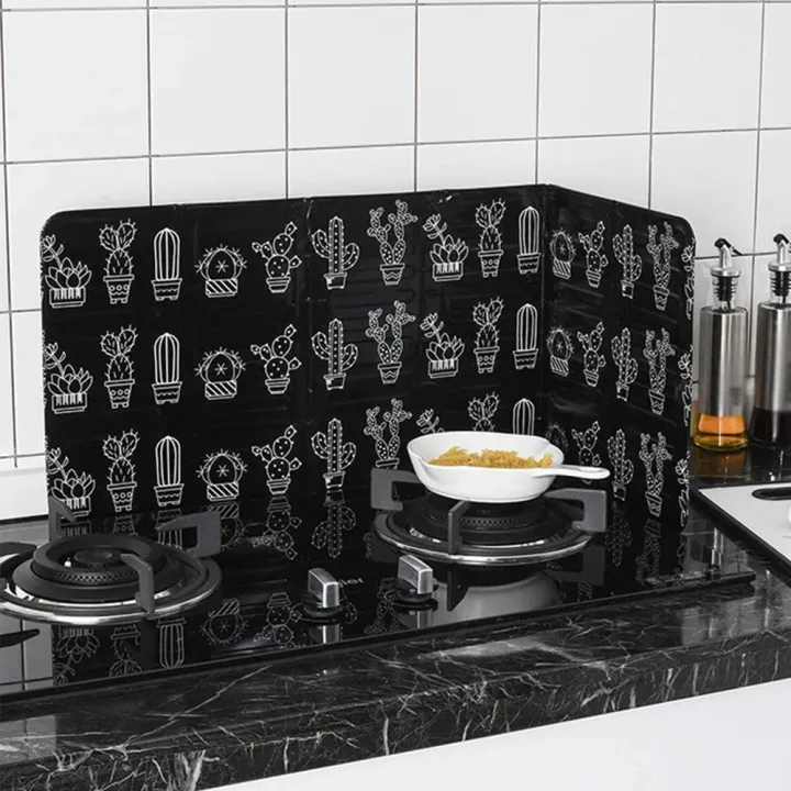 Folding Stove Splash Guards for Kitchen Oil Splash Aluminum Plate Oil