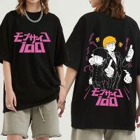 ญี่ปุ่น Anime Psycho 100เสื้อยืด Shigeo Kageyama Reigen Arataka กราฟิกเสื้อ T ผู้ชายผู้หญิงผ้าฝ้ายลำลองเสื้อ Streetwear