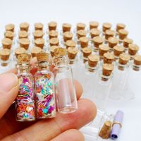 10pcs Mason Jar Empty Small Glass Bottle Vials Decoration Glass Jars Cheap Cork Stopper Make Wish Small Glass Bottle JK0912