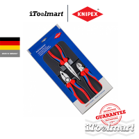 KNIPEX ชุดคีม (ด้ามยาง 2 ชั้น) 00 20 11 (1 ชุด/ 3 อัน) Assembly Set