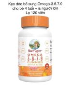 Kẹo dẻo bổ sung Omega 3-6-7-9 Mary Ruth s Omega 3-6-7-9 Gummies