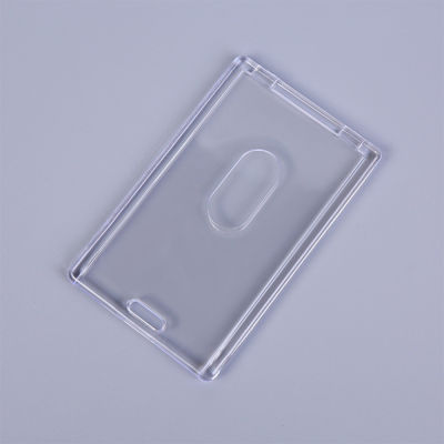 Name Card Cover Student Sleeve Protect Id Case Bus Office Clear Acrylic