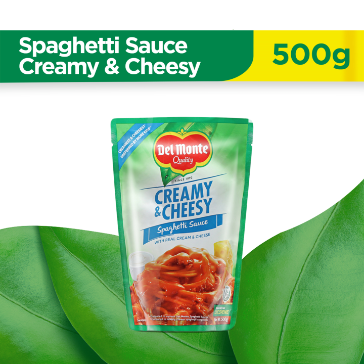 DEL MONTE Creamy & Cheesy Spaghetti Sauce the No. 1 Spaghetti Sauce in
