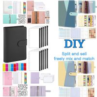 【jw】▩❧  Organize Your Financial A6 Budget planner Binder envelope Fashionable Leather Cheap Notebook，Binder Housing and Sell