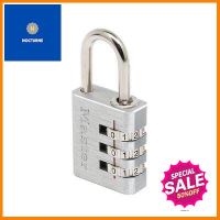 กุญแจแบบรหัส3รหัสคล้องคอสั้นอลูมิเนียม MASTER LOCK รุ่น 7630EURD ขนาด 30 มม. สีอลูมิเนียม **ด่วน สินค้าเหลือไม่เยอะ**