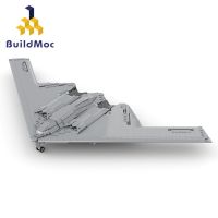 Buildmoc ขนาดกลาง Northrop Grumman สร้างนักรบ B-2วิญญาณบล็อกเหยี่ยวเครื่องบินทิ้งระเบิดของเล่นเด็กเครื่องบินขนส่ง