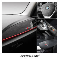 For BMW F20 F21 F22 F23 Series 1 2 Alcantara Car Interior Center Console Multimedia Panel Trim Covers M Stickers Set Accessories