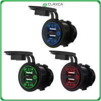 CLMXCA Universal 4.2A สวิตช์สัมผัสตัวแปลงชาร์จไฟที่รวดเร็วที่ชาร์จแบตเตอรี่โทรศัพท์ช่องเสียบสายชาร์จรถ