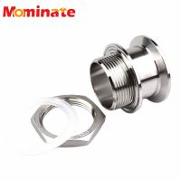 Double Ferrule 1.5 2 Tri Clamp Male Sanitary Adapter 304 Stainless Steel Pipe Fitting Homebrew Water tank connector DN32 DN40