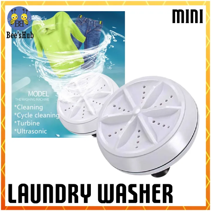 Ultrasonic Turbine Wash USB Mini Washing Machine Portable Rotating