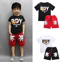 MyBaby 2pcs Summer Baby Boys Short Sleeve T-shirt+Pants Outfits Set 1-6Y