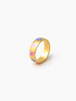 Cider แหวนผู้หญิง แหวนลายดอกไม้ แหวนแฟชั่นผญ สไตล์เกาหลีFloral Decor Ring