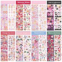 【YF】❡►۩  Cartoon Stickers Scrapbook Junk Aesthetics Happy Planning Stationery Sticker