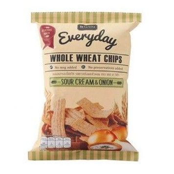 📌 De La Lita Whole Wheat Chips Sour Cream 70g เดอ ลา ลิต้า โฮลวีทชิปส์ ซาวครีม 70g (จำนวน 1 ชิ้น)
