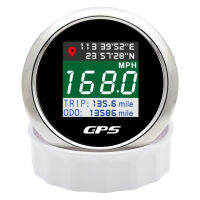 Digital GPS Speedometer 52มม.85มม. หน้าจอ TFT ปรับ Mph Knot Kmh เสาอากาศ GPS สำหรับมอเตอร์เรือรถ RV Camper 12V 24V