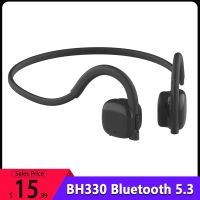 BH330 Bone Conduction Headphones Wireless Bluetooth 5.3 Earphone Waterproof Hands-free Headset w/ Mic for Outdoor Sports Drivers Over The Ear Headphon