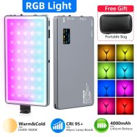 LR135 RGB Camera Light Fill Light CRI95 2500-9000K 4000mAh LED Lamp Photography Video Lights For Vlog Live Party Youtube Tiktok