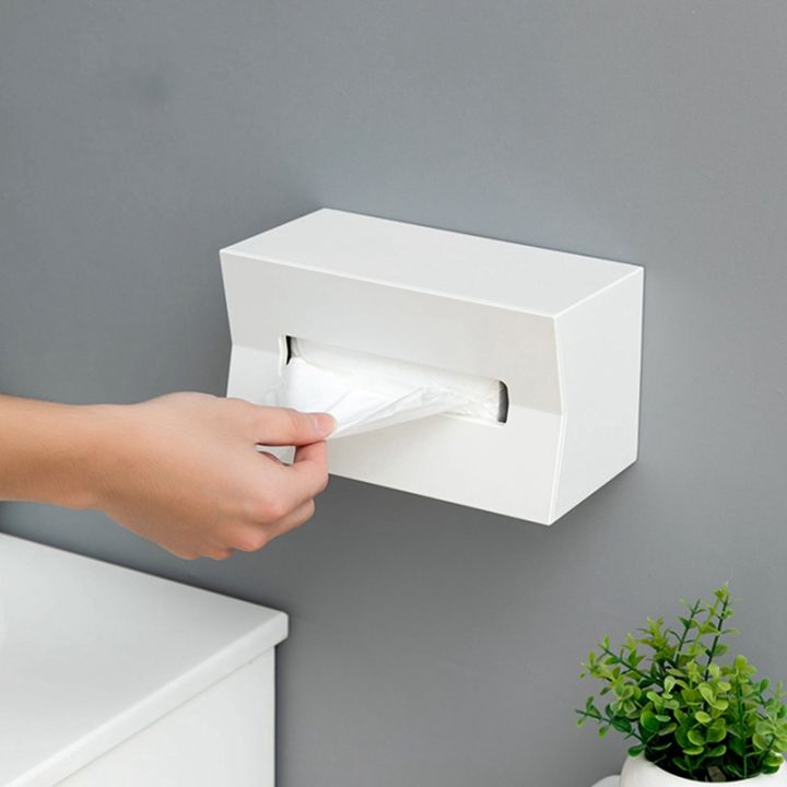 2pcs-kitchen-tissue-box-cover-napkin-holder-for-paper-towels-box-wall-mounted-gray-amp-white