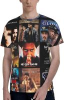 KIANSLA Denzel Washington Collage T Shirt Boys Round Neck Fashion 3D Print Loose Fit Lightweight Short Sleeve Tee