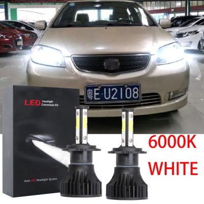 New หลอดไฟหน้ารถยนต์ LED 6000K สีขาว แบบเปลี่ยน สําหรับ TOYOTA VIOS 2002 2003 2004 2005 (1 คู่)
