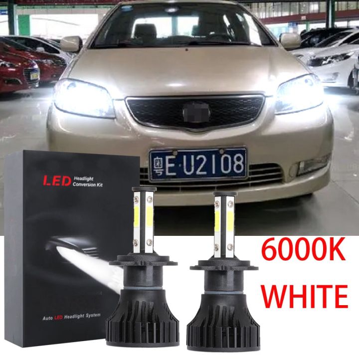 หลอดไฟหน้ารถยนต์-led-6000k-สีขาว-แบบเปลี่ยน-สําหรับ-toyota-vios-2002-2003-2004-2005-1-คู่-2pcs