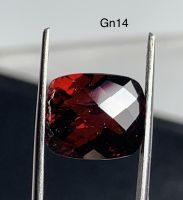 Gn14  พลอยโกเมน garnet  1 เม็ด น้ำหนัก 7.0 กะรัต ขนาด 11.9x9.9x6.8มิลลิเมตร