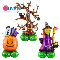 IJVBTV Halloween Decorations ลูกโป่ง happy birthday สร้างสรรค์ การ์ตูน ฟอยล์ แม่มดต้นไม้รูปร่างฟักทอง ของเล่นเด็ก ลูกโป่งฟักทอง ตกแต่งงานปาร์ตี้ฮาโลวีน ลูกโป่ง3D ลูกโป่งวันเกิด