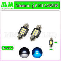 ไฟเพดานคู่6ชิป canbus 12-24V (1คู่ /2ชิ้น)