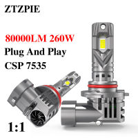 ZTZPIE 6500พัน260วัตต์LM CSP 7535 H7 H11 H8 H4 9012 9005 9006 1:1รถยนต์ Led หลอดไฟหน้าสำหรับไฟตัดหมอก C An BUS ในบรรทัดไฟหน้า