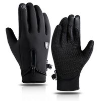 hotx【DT】 Gloves Men Cycling Windproof Cold Proof Outdoor Motorcycle Riding Mitten