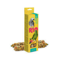 RIO Sticks ขนมธัญพืชอัดแท่งสำหรับนก รสผลไม้รวมและเบอรี่ สำหรับนกแก้วขนาดกลาง-ใหญ่ 2 แท่ง (แท่งละ 90 กรัม)