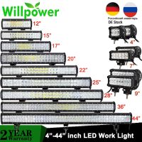 【CW】 4-44 quot; inch Offroad Bar Flood 126W 234W 288W led for Car 4WD Truck Tractor SUV 12V 24V