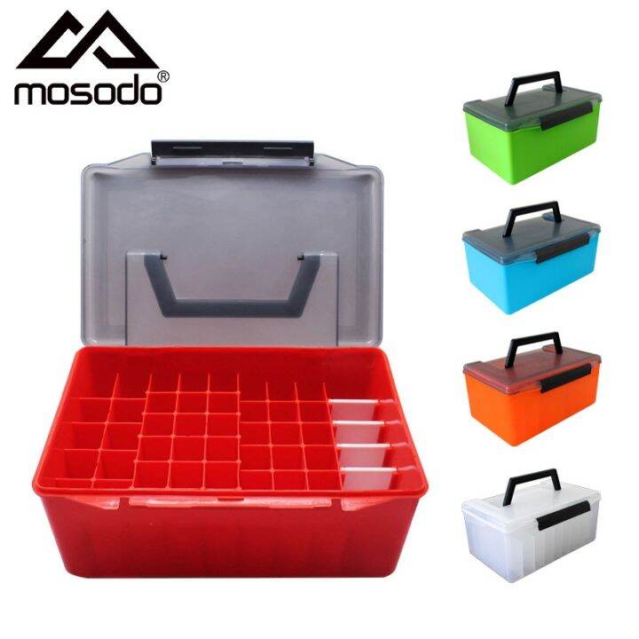 【HOT】 Mosodo 52 Compartments Fishing Tackle Boxes Spinner Bait Lures