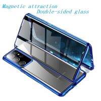 [On1ine 3C Digital} ใหม่กล่องโลหะแม่เหล็กสองด้านสำหรับ Samsung Galaxy S30 S21 S20บวกอัลตร้าโน้ต20 10 9 8 S20Fe S10E A71 51 70 50ปก
