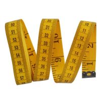 COD lianshai Clothing Measure Yellow Bottom Black Word Tape Sewing Tailor Ruler