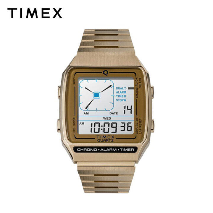 Timex gold cheap digital watch