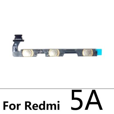 สวิทช์ไฟระดับเสียงเปิดปิดคีย์ด้านข้างปุ่มสายอ่อนสำหรับ Xiaomi Redmi 4 4x Note 3 4x 5a 6 7 Mi A1 5X5 9 A2 10T Lite 11 Pro