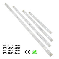 10pcs 4W 6W 8W ความสว่างสูง2835ไฟ LED บาร์ LED หลอดสำหรับโคมไฟเพดาน60องศาเลนส์สีขาวสีขาวอบอุ่น