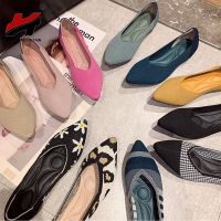 卐❈ 2023 Women 39;s Shoes Autumn Single Fashion Pointed Flat Bottom Comfortable Plus - Flats - Aliexpress