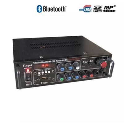 เครื่องขยายเสียง professional amplifier HP-1200 POWER AC/DC 80Wx2 (RMS) Bluetooth เล่นUSB MP3 SDCARD 2ไมโครโฟน รุ่น KW-2288