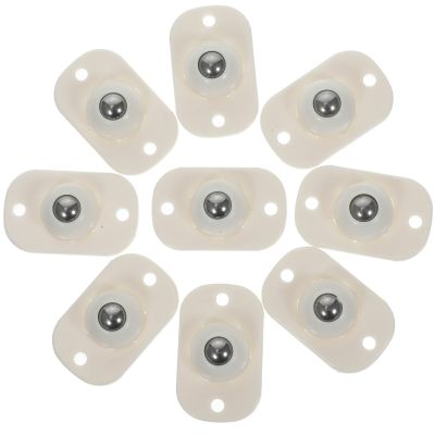 16 Pcs Trolley Adhesive Wheels Kitchen Caster Mini Appliances Castors Swivel Chair Stainless Steel Trashcan Furniture Protectors  Replacement Parts