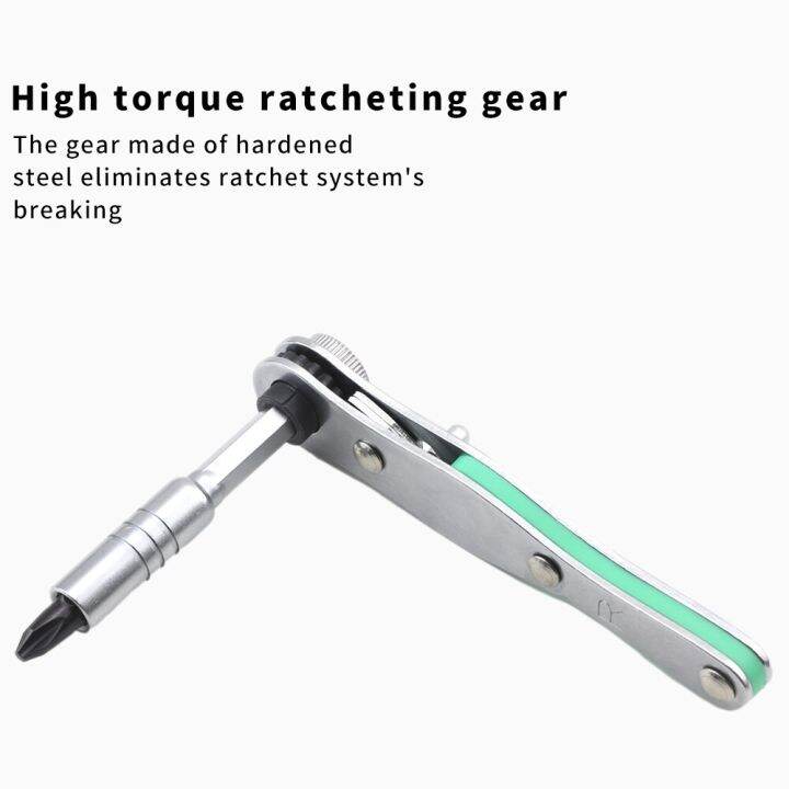 nindejin-ratchet-ไขควงชุด-cr-v-มัลติฟังก์ชั่-hexagon-ratchet-spanner-quick-release-mini-phillips-ซ็อกเก็ต-ratchet-wrench