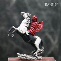 Banksy รูปแกะสลักเรซินภาพแอ็บสแตร็คตกแต่งบ้านรูปปั้นลายศิลปะสำหรับตบแต่งตกแต่งห้องเดสก์ท็อป