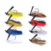 Tackle Bass Weedless Flipping Fishing Jig Jig Freshwater [hot]Hengjia Finesse Carp 10g Fishing Skirted Swim Jig Jig Football